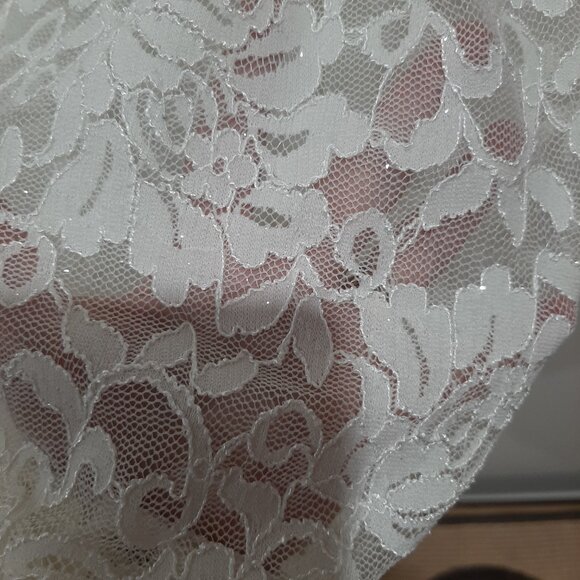 David's Bridal halter lace beaded wedding formal dress new with tags - Picture 4 of 16